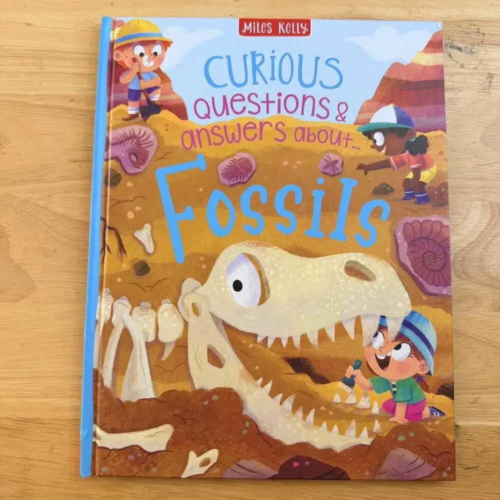 Curious Questions and Answers About Fossils by Phillip Steele Hardcover Book
